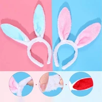 6pcs cute soft touch bunny ears elk headband christmas headband gift for children kids babies