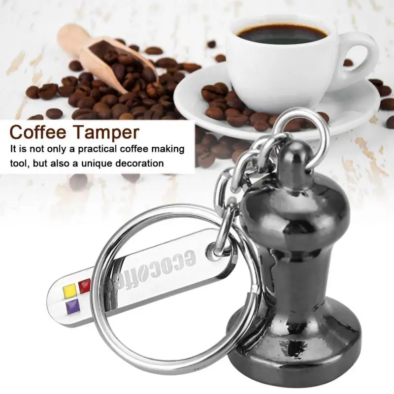 Цинковый сплав кофе прессования тампер кольцо украшения мини пара брелок кулон