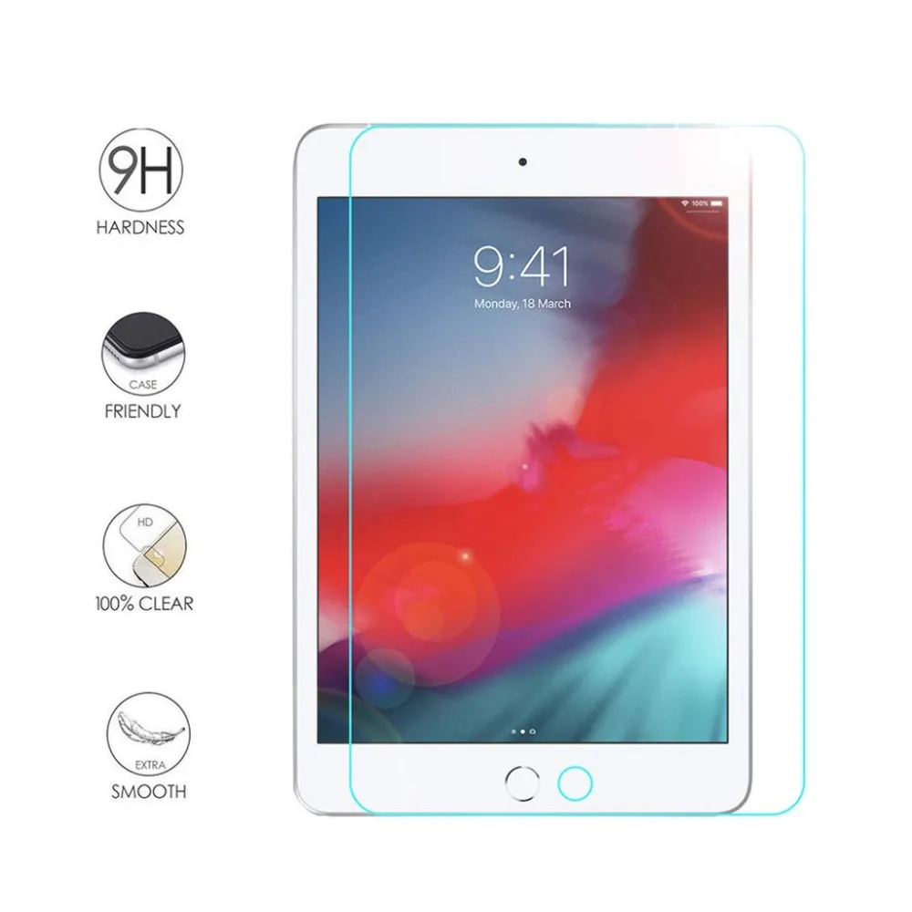 9H Защита экрана для iPad mini 4 5 Закаленное стекло Pro 9 7 10 12 2017 2 3 6 пленка|Защитные