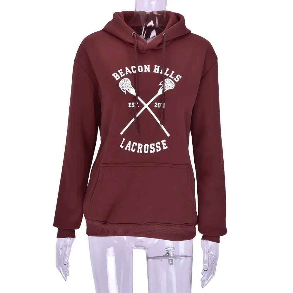 Модные волчонок толстовки Лакросс beacon Hills stiles stilinski с капюшоном для девочек и