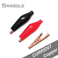crocodile alligator clips pure copper low resistance power supply electrical test clamp wire terminal testing clip 10pcs