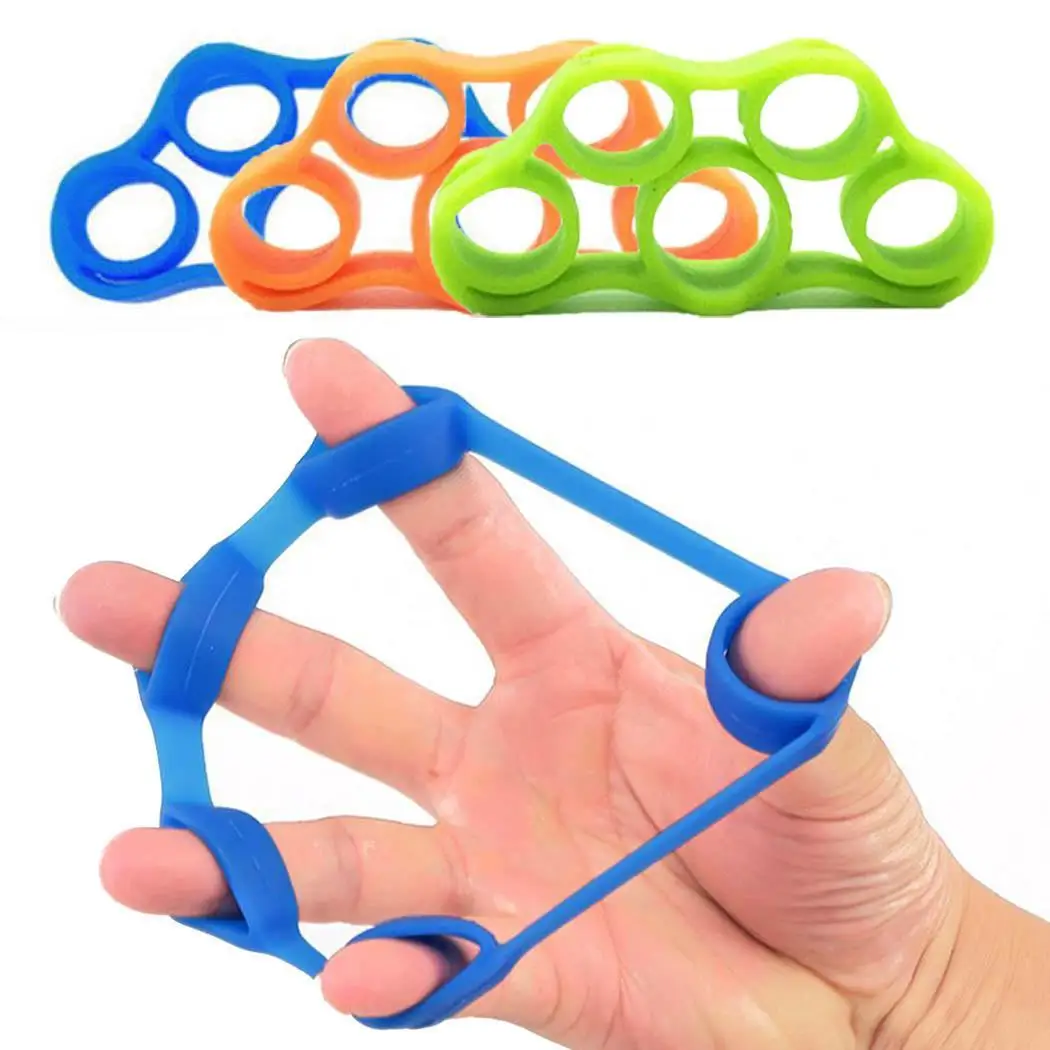 Унисекс Силикагель Finger Puller выпрямитель пальца тренировочные игрушки зеленый