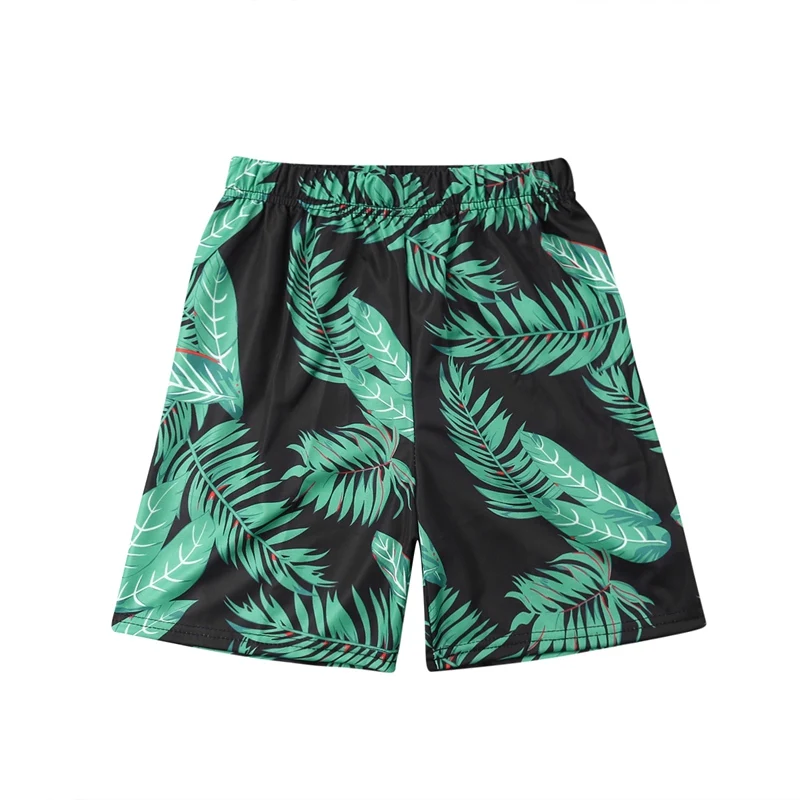 Kids Boys and Men Printed Beach Swimwear Shorts Parent-child Swimsuit Swimming Trunks | Спорт и развлечения
