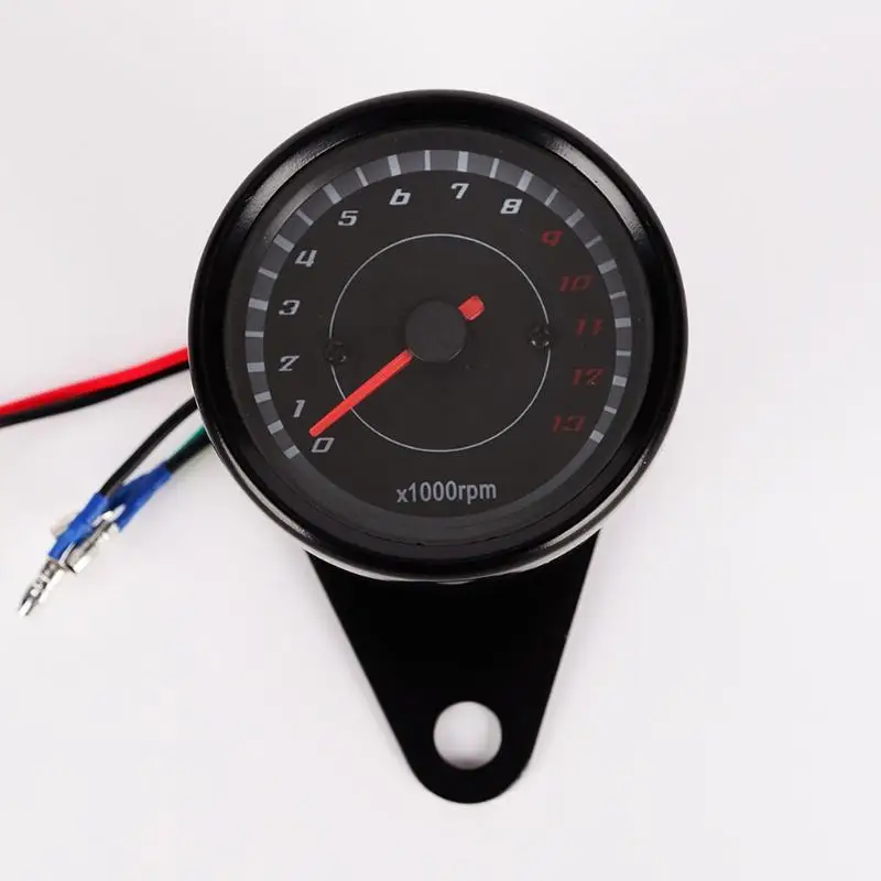 Universal 12V Motorcycle Tachometer Tacho Gauge Speedometer with LED Backlight Night Light Motorbike Moto Instrument Accessories |