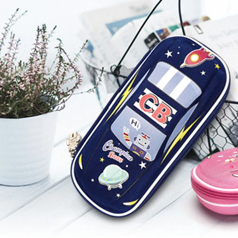CHAMPION BEAR Multifunctional stationery box cute creative car pencil case multi-layer bag student school supplies | Канцтовары для