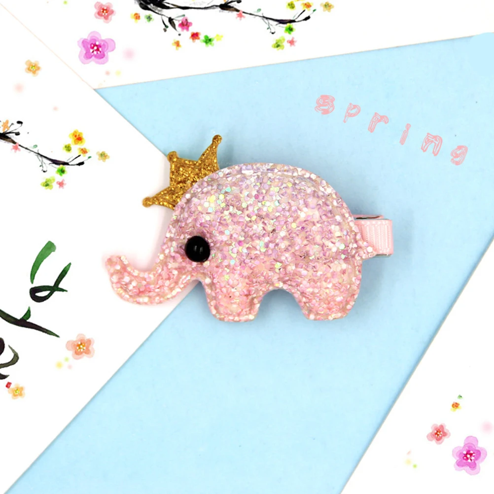 Заколки для волос 6 шт. декоративные блестящие заколки в форме слона детей