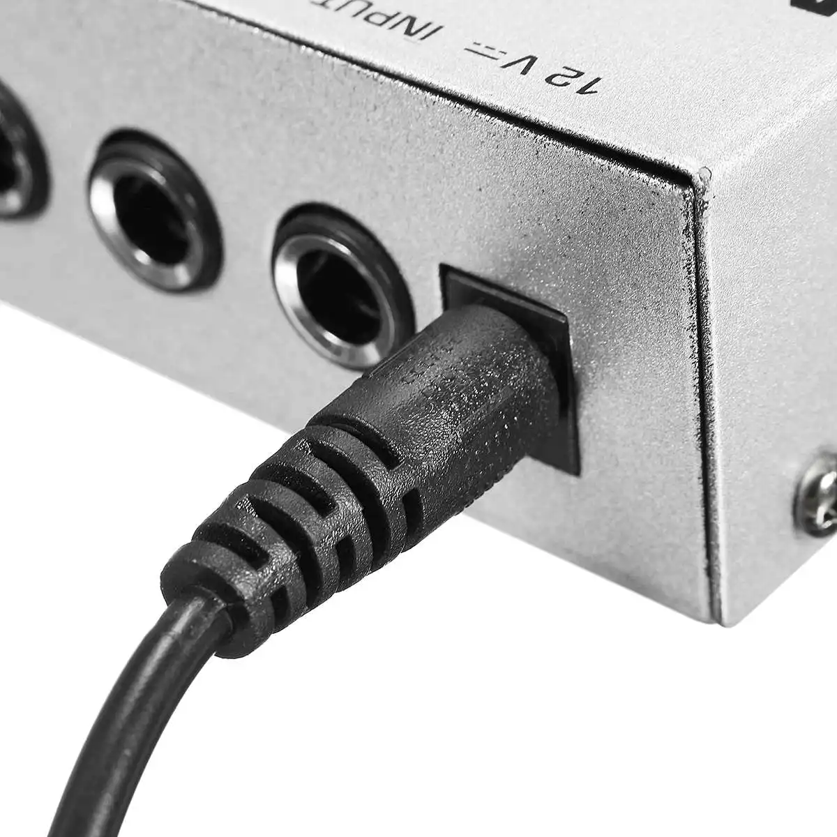 LEORY Mini 4 канальный музыкальный миксер ультракомпактный звуковой DJ консоль Mezclador