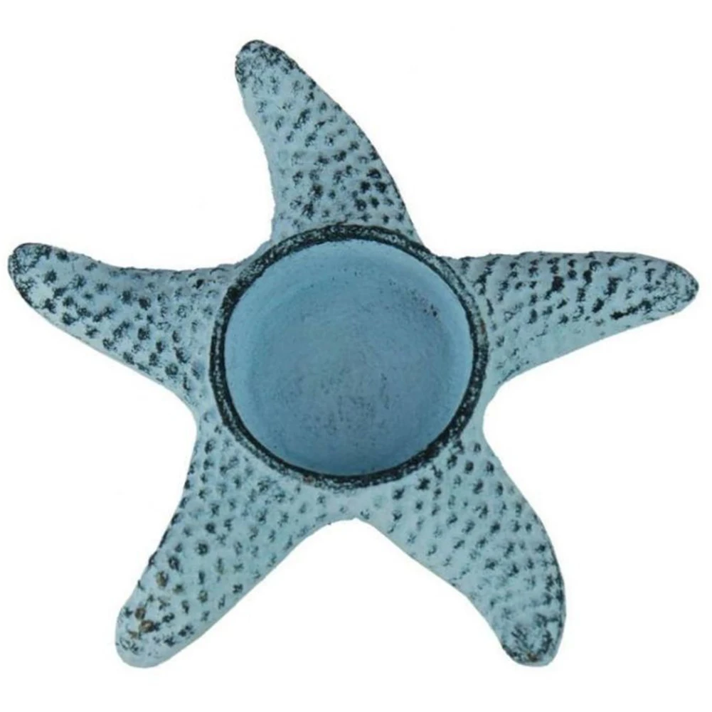 Портативный подсвечник Starfish в винтажном стиле чугунный Настольный для чайного