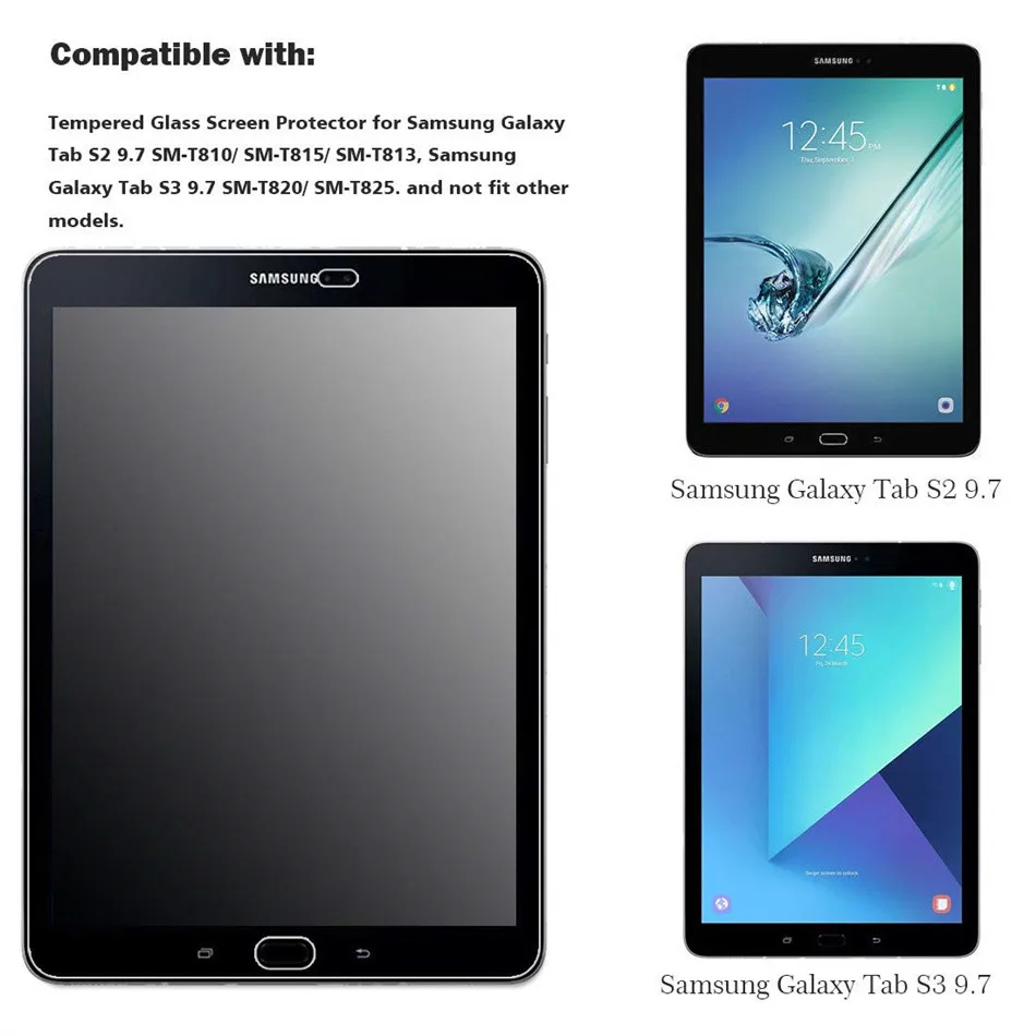 2 шт/упак. для Samsung Galaxy Tab S3 9 7 T820 Закаленное стекло протектор экрана tab s2 T810 T813