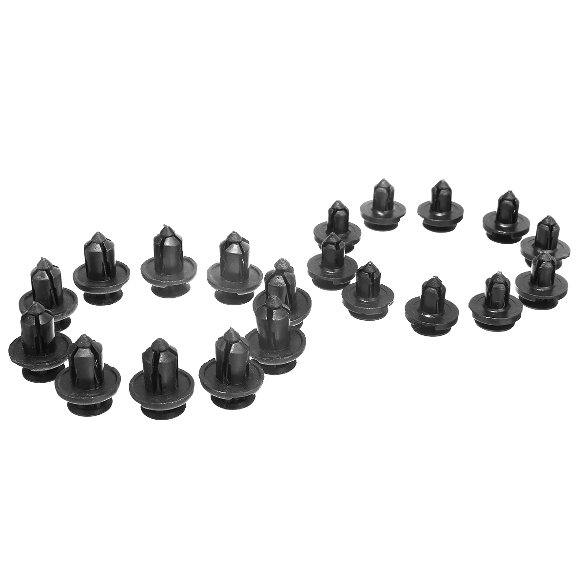 

For Honda Civic Accord 20Pcs 8mm 10mm Plastic Hole Rivet Retainer Bumper Rivet Trim Clip Set Kit