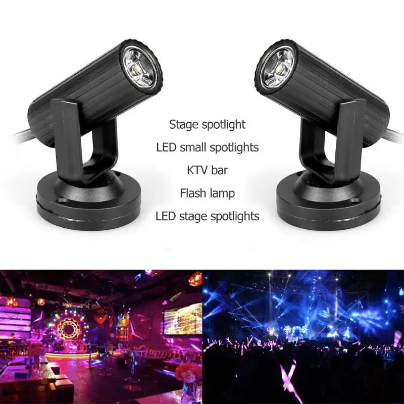 Вращающиеся огни для дискотек с звуковым активацией 3 Вт RGB светодиодный