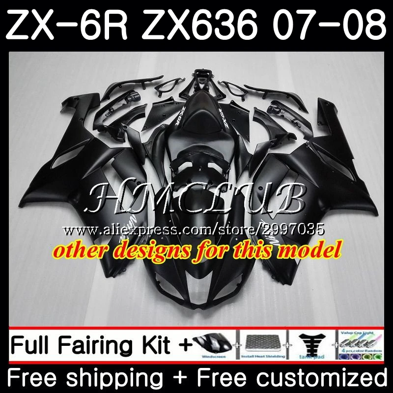 Корпус для KAWASAKI зеленый белый NINJA ZX 6R 6 R 600CC ZX636 2007 2008 54HC.13 ZX600 636 ZX6R 07 08