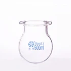 Флакон однослойного сферического реактора с круглым дном, емкость 500 мл, фланец 100 мм, наружный диаметр, реакционная колба