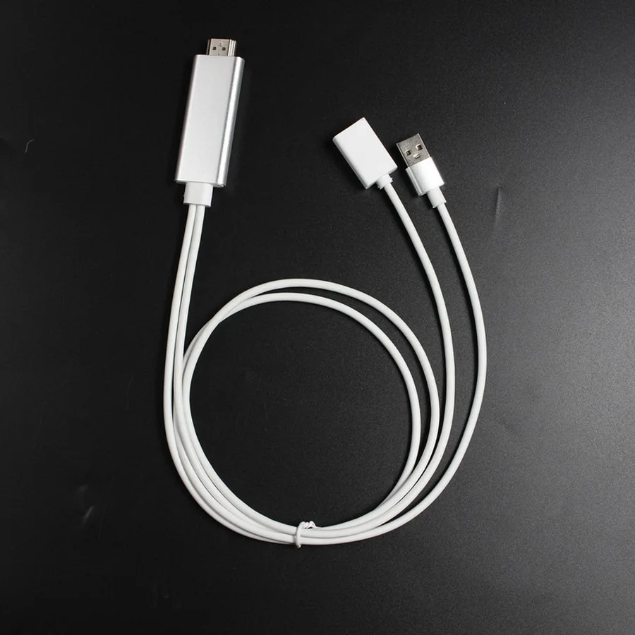 50 шт. кабель для Apple Iphone Ipad Lighting к HDMI Кабельный адаптер HDTV 6 соединитель|Кабели HDMI| |