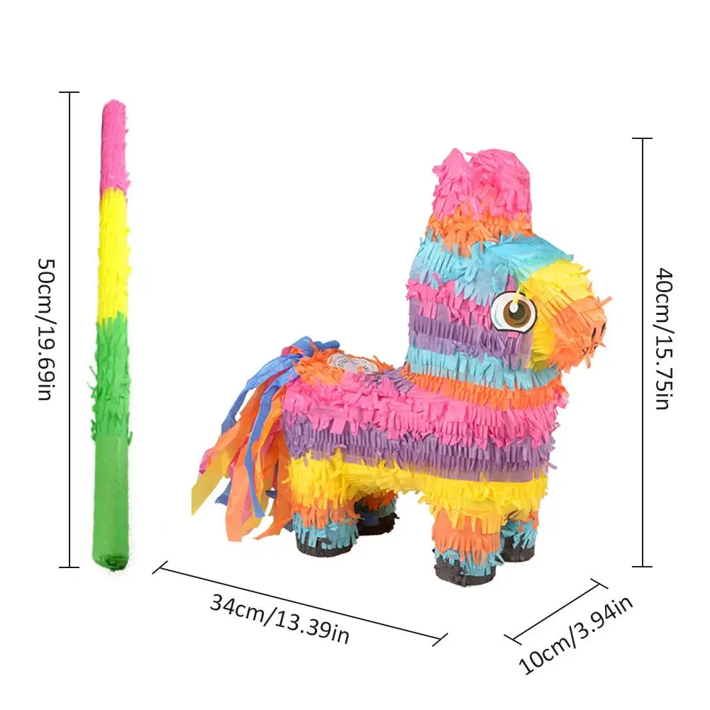 Осел Pinata Дети День рождения Тематические вечерние поставки украшения игра