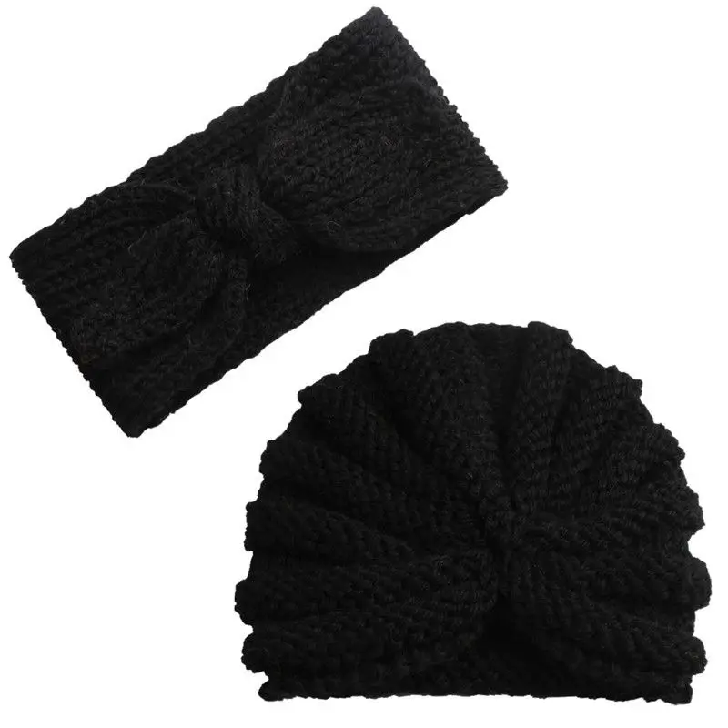 Теплые головные уборы для малышей аксессуары маленьких детей зимняя вязаная