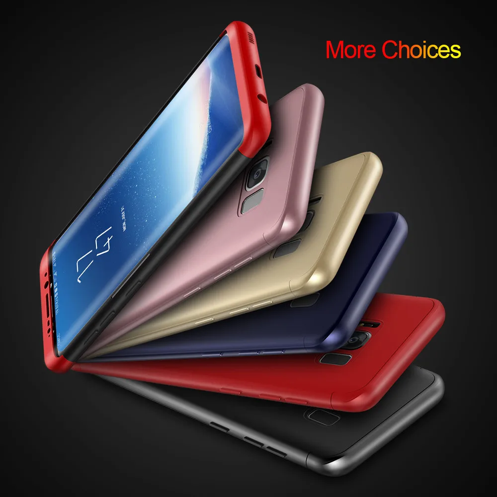 KISSCASE 360 чехол для полной защиты samsung S7 S6 Edge защитный телефона Galaxy S8 плюс Чехол 3 в 1
