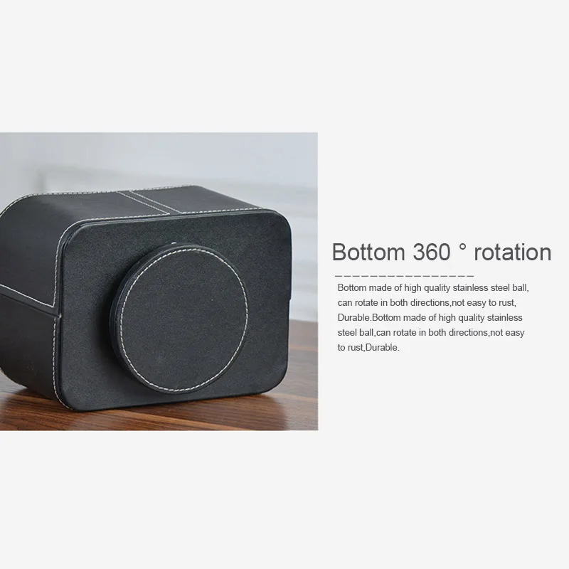 PPYY новый-1 шт 360 Вращающийся PU кожаный ящик для хранения с дистанционным