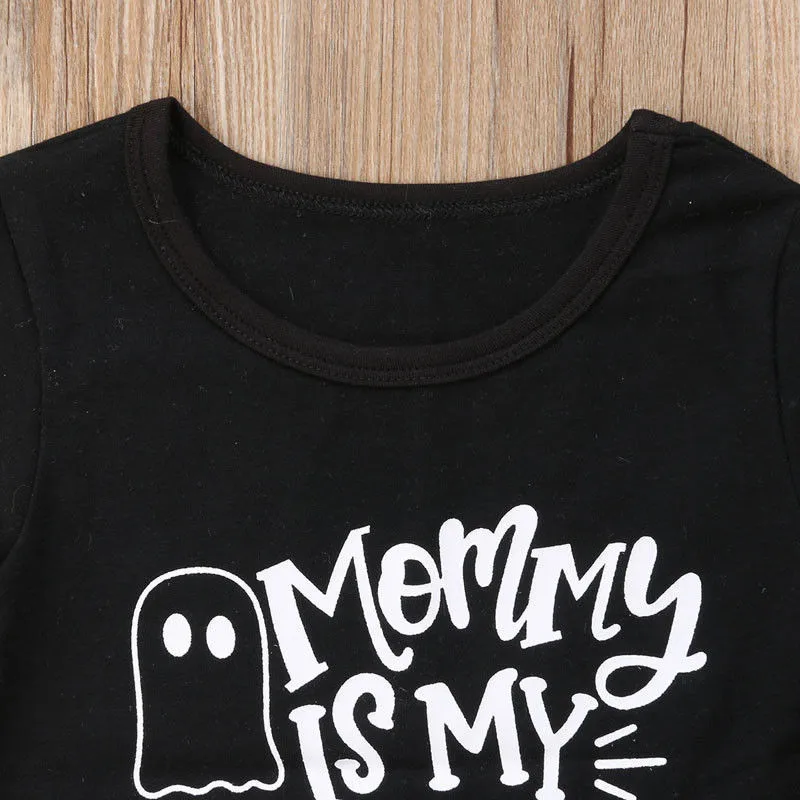 Футболка для мальчиков футболка с графическим принтом MOMMY IS MY BOO одежда на