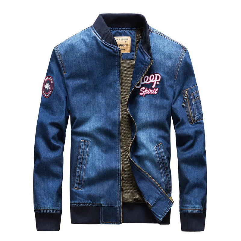 Джинсовая куртка для мужчин и женщин уличная пилот кемпинга походов ветровка с