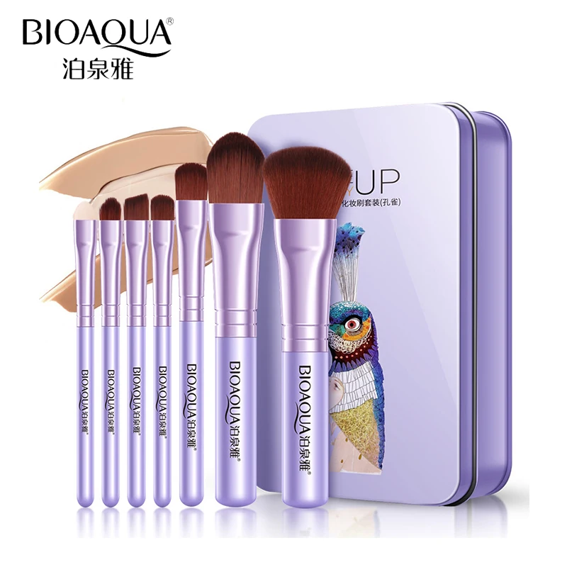 Коробка для кистей BIOAQUA пудра тональный крем румяна кисточка бровей набор