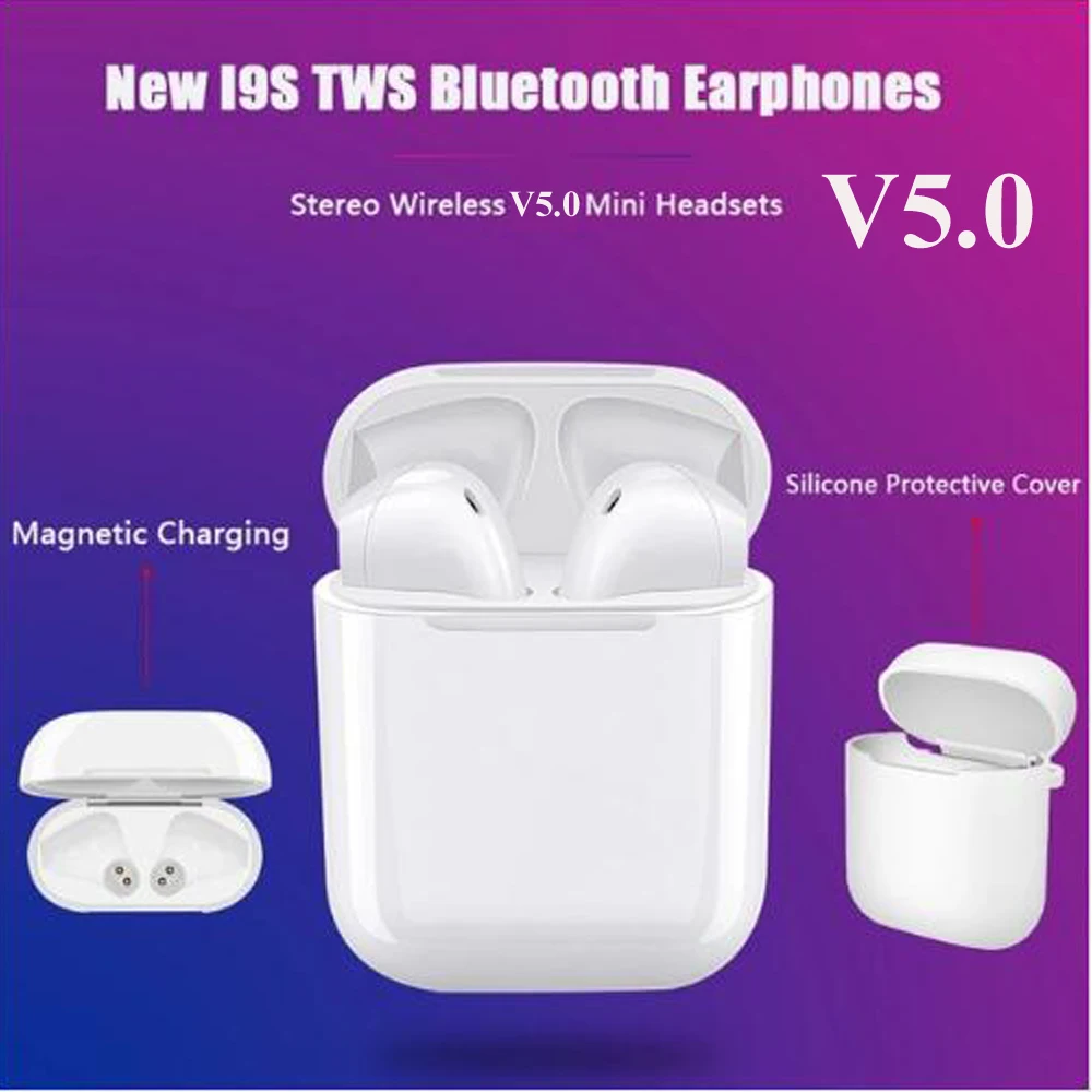 I9 I9S TWS 5 0 беспроводные наушники портативные Bluetooth невидимые вкладыши для всех