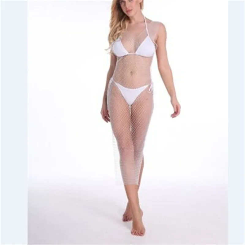 Сексуальное женское летнее кружевное вязаное белье Babydolls открытая накидка