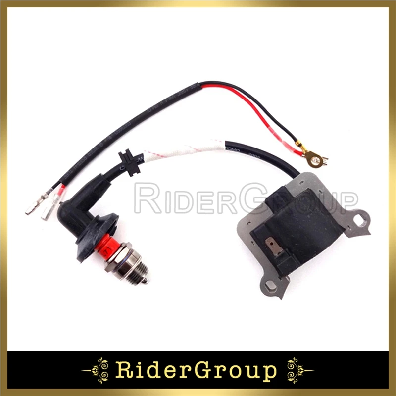 Катушка зажигания + красный L7T свечи для 2 такта 33cc 43cc 49cc двигатель китайский