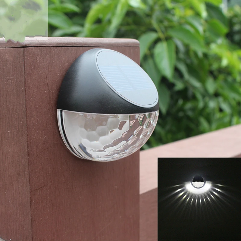 DE.SOUL Solar Rechargeable LED light Outdoor lamp Decoration Night Security Wall Light Garden Fence Waterproof | Лампы и освещение