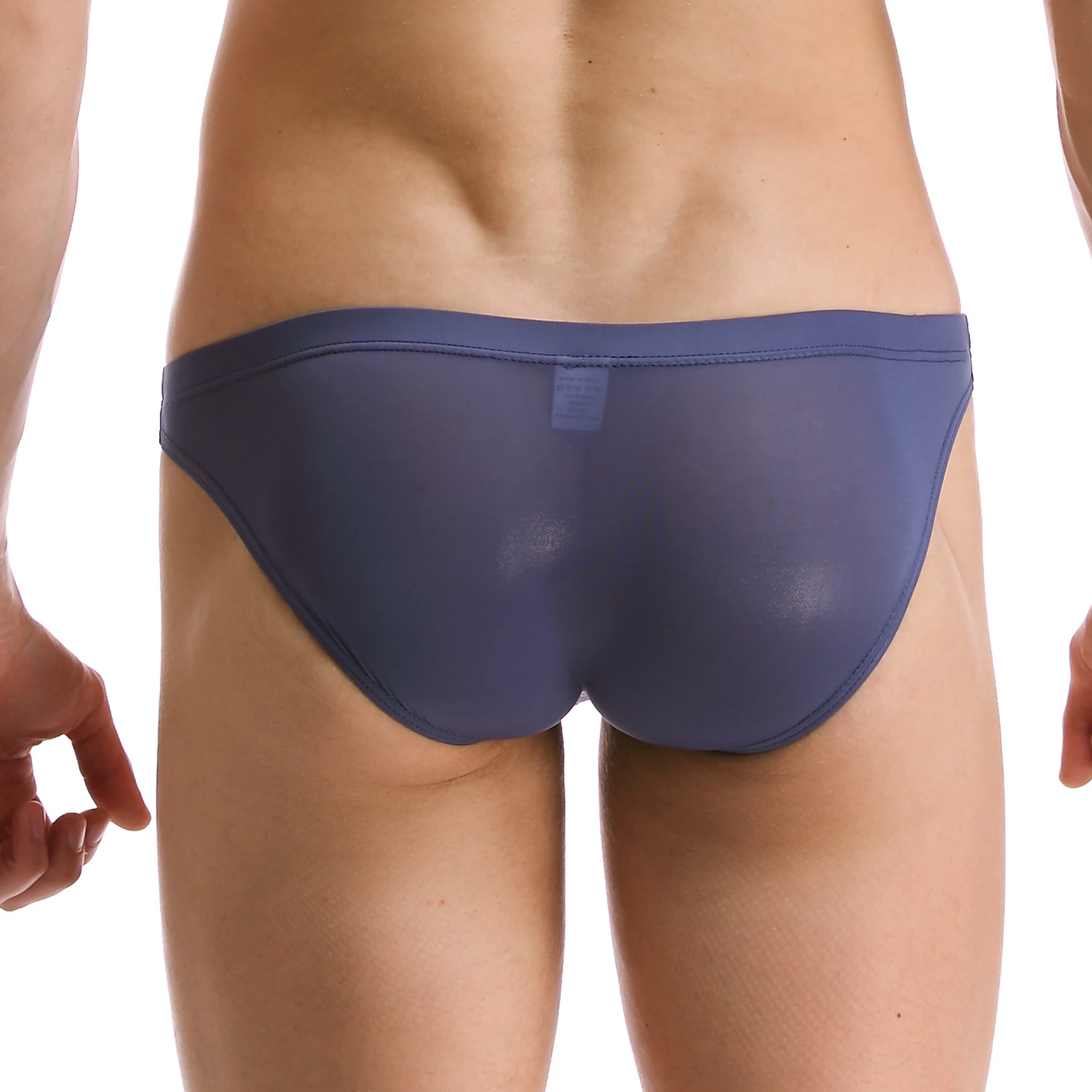 4 шт./лот мужские нейлоновые сексуальные трусы с заниженной талией нижнее белье