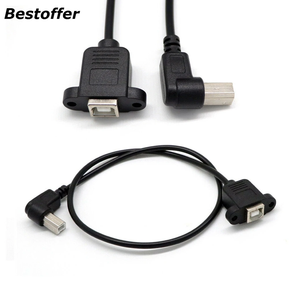 Высокоскоростной 50 см USB 2 0 B штекер к гнездовой Принтер Панель Крепление