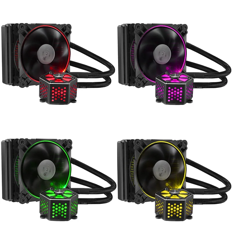 Jonsbo Tw 120 Cpu водяное охлаждение 4Pin ШИМ 12 см вентилятор Rgb Aura 256 цветов авто Замена