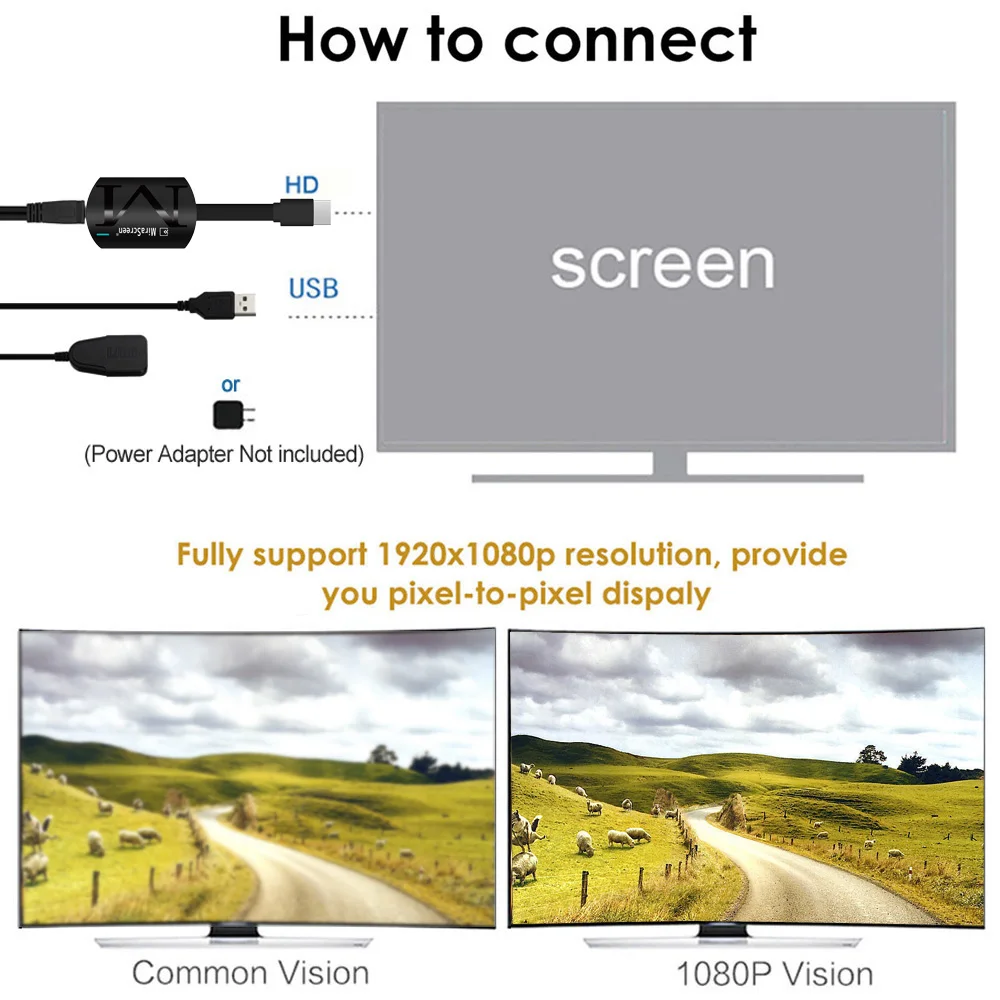 MiraScreen G4 беспроводной WiFi Дисплей Dongle приемник 1080P HD TV Stick Miracast Airplay отзеркаливание