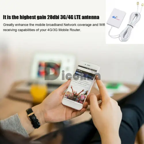 Усилитель сигнала широкополосной связи 3G 4G LTE внешняя антенна с усилением 28dBi и