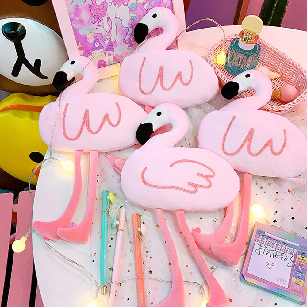 2019 Cute Newest Kawaii Cartoon Plush Flamingo Pencil Case Pen Bag Kids Stationery | Игрушки и хобби
