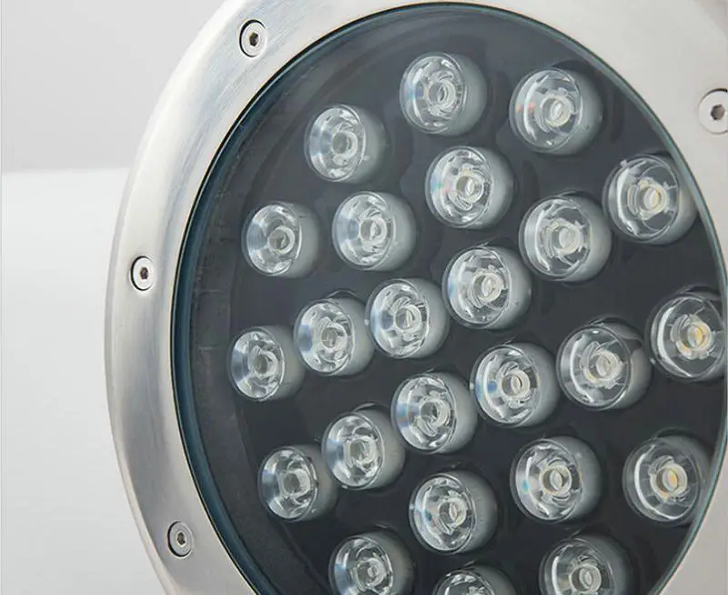 10 шт. 18 Вт 24 LED подземный свет напольный светодиодный светильник садовая