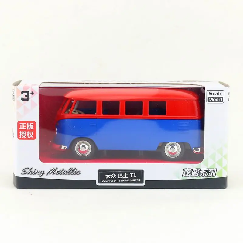 RMZ City 1:36 литая игрушка модель/Volkswagen T1 транспортный автобус/тяговый автомобиль для
