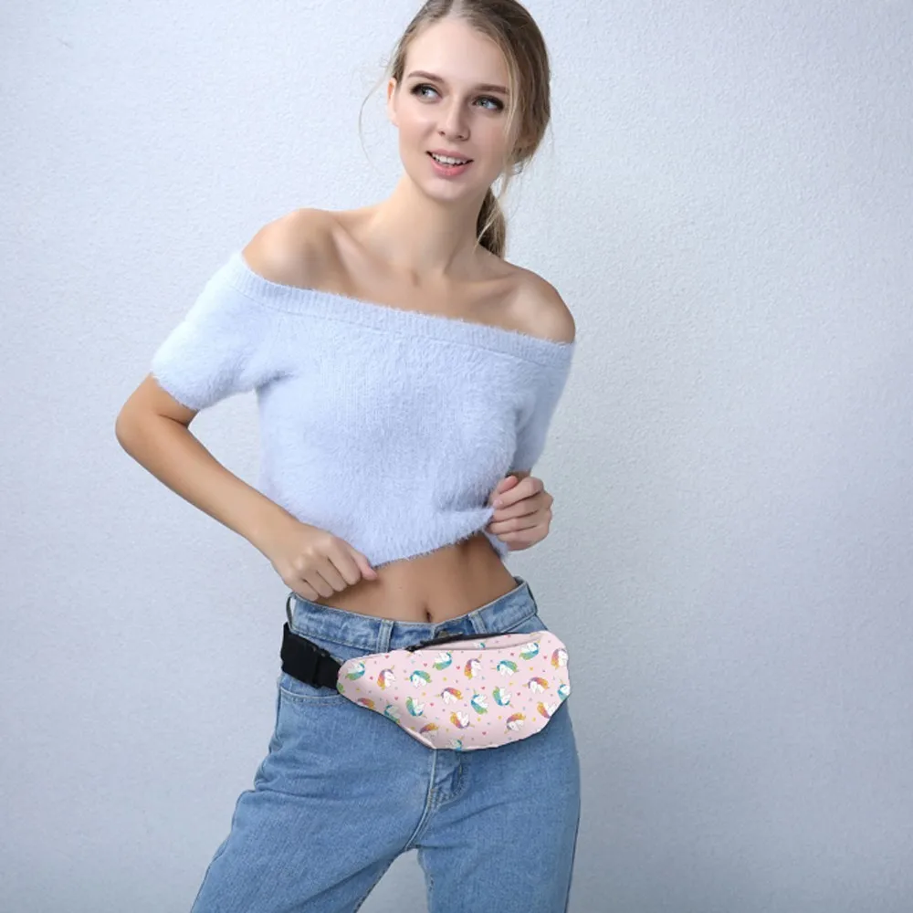 Deanfun водостойкая звезда Единорог сердце розовый поясная сумка Мужская