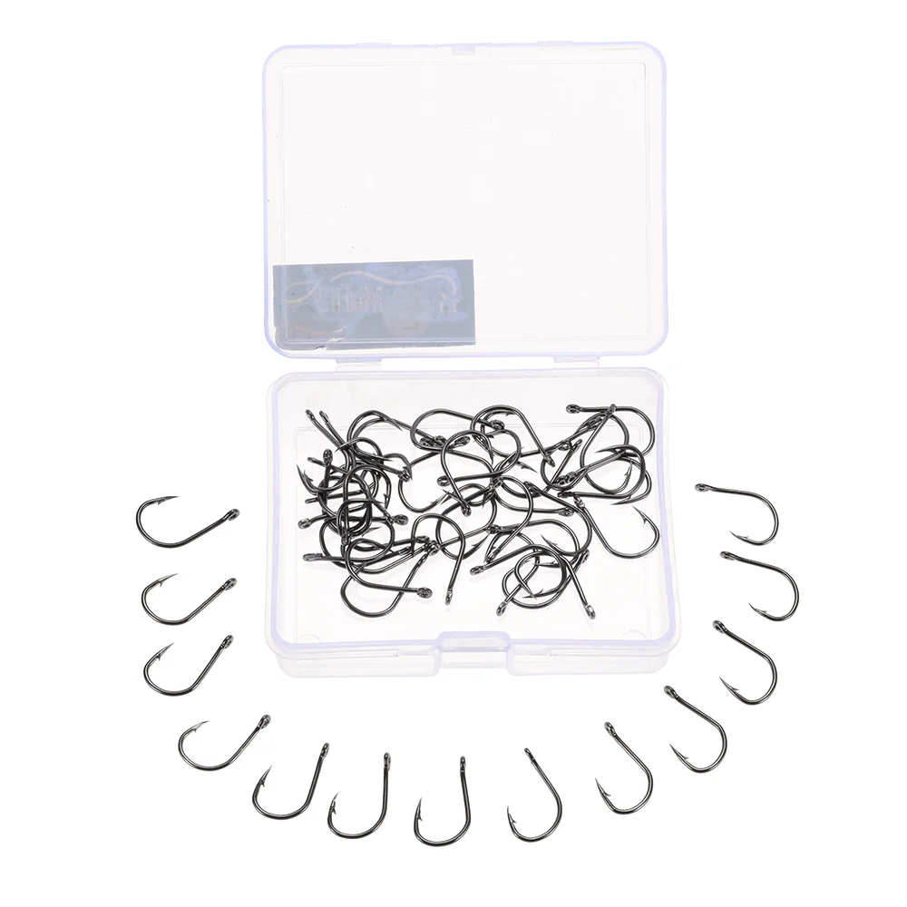 40 шт. крепкая углеродистая сталь заточенный крючок для джига большая приманка