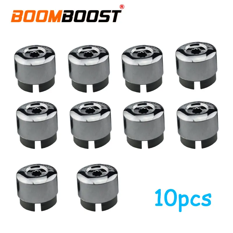 

10pcs Chrome Wheel Lug Bolt Nut Cap Cover For VW Touareg 2004-2014 7L6 601 173A 2ZZ ABS plastic with triple chrome finish