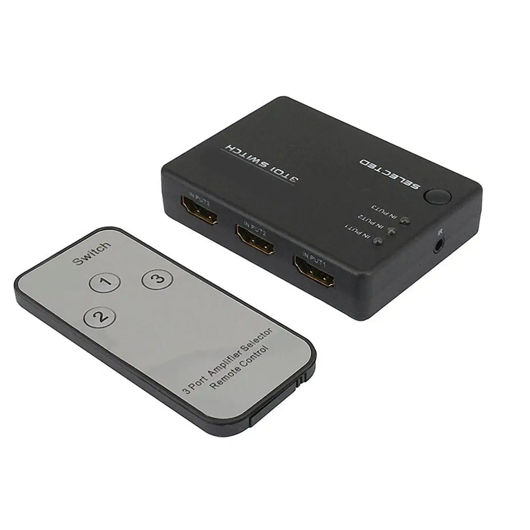 HD мультимедиа usb-концентратор переключатель коммутатор ИК-пульт дистанционного