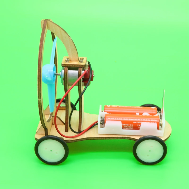 DIY физическая наука эксперименты игрушка набор ветер мощность автомобиль модель
