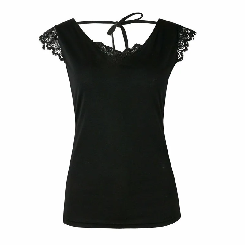 Модный женский кружевной топ элегантный облегающий жилет с V образным вырезом