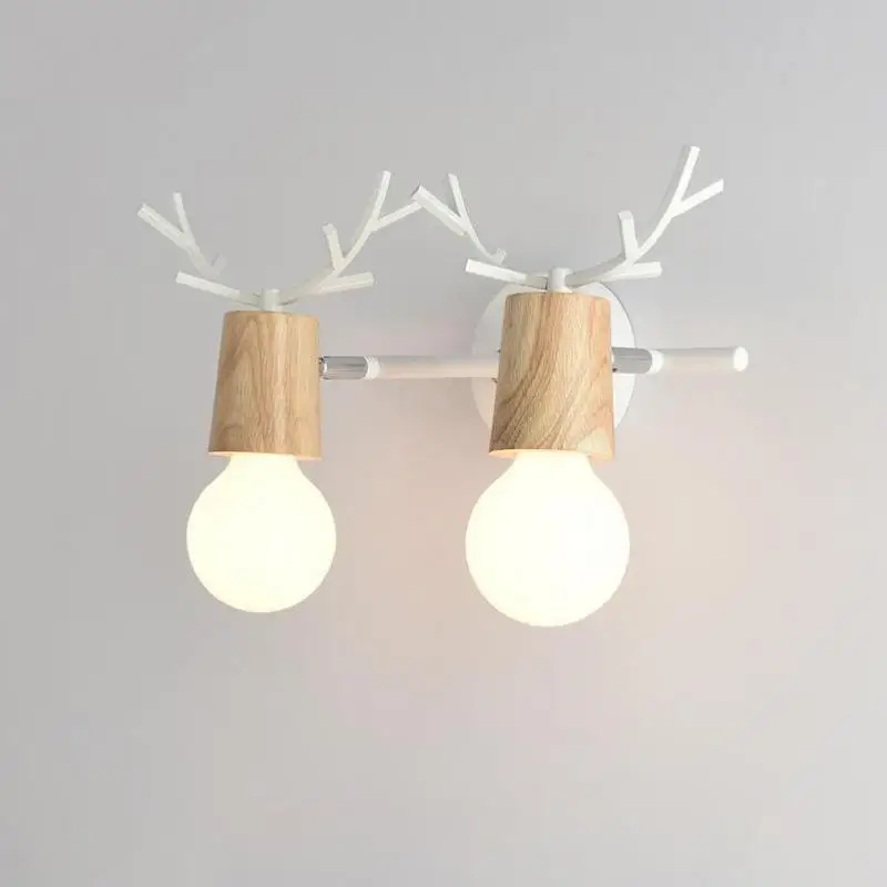 novelty Antlers Wall sconce Lamp for children room black/white Living Room Bedroom Lights Bathroom Mirror Light Arandela | Освещение