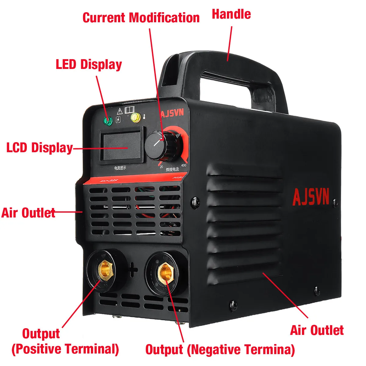 Сварочный аппарат 20A-225A компактный сварочный инвертор 220 В с цифровым дисплеем 4200