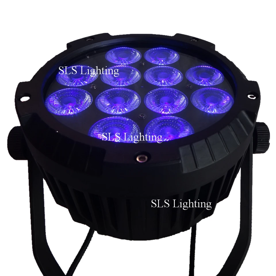 8 шт./лот с полетным чехлом новый светодиодный светильник 12x18 RGBWA + UV 6 в 1 плоский