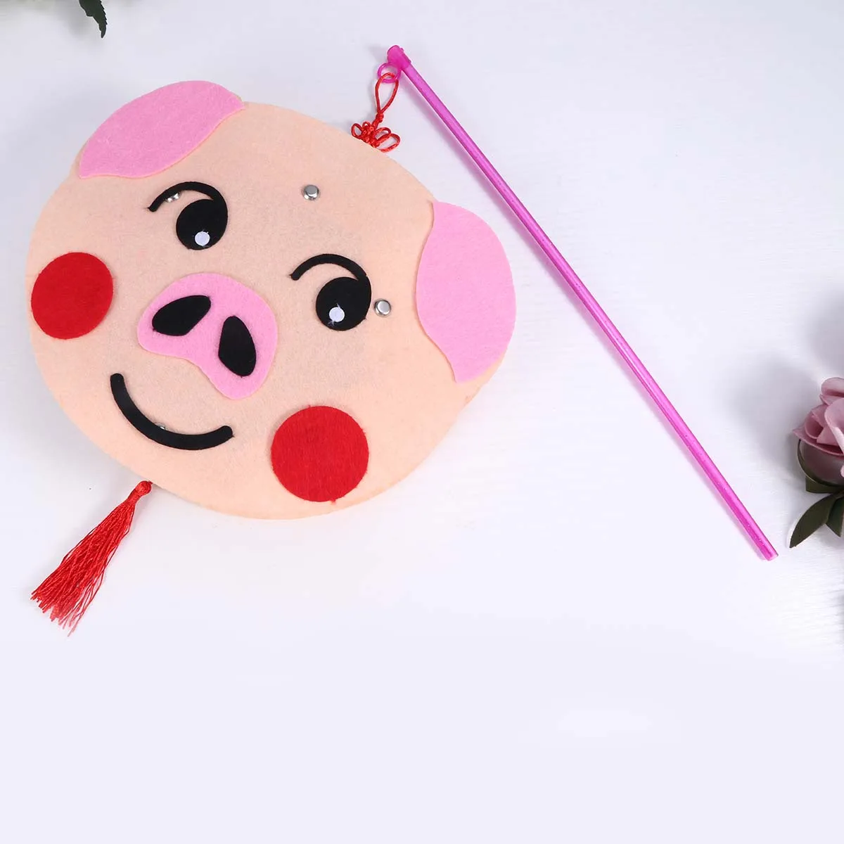 1pc Kids Cartoon Lanterns DIY Handmade Chinese Zodiac Signs Animal Material Package (Pig) | Игрушки и хобби