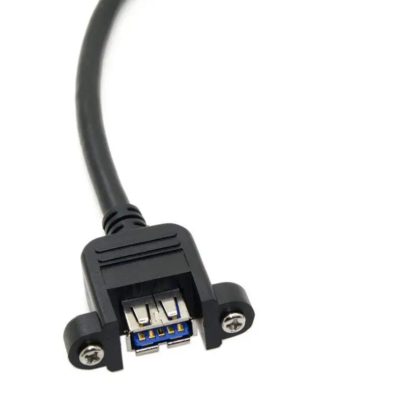 USB 3 0 одиночный порт A женский винтовой Тип крепления для угловой материнской