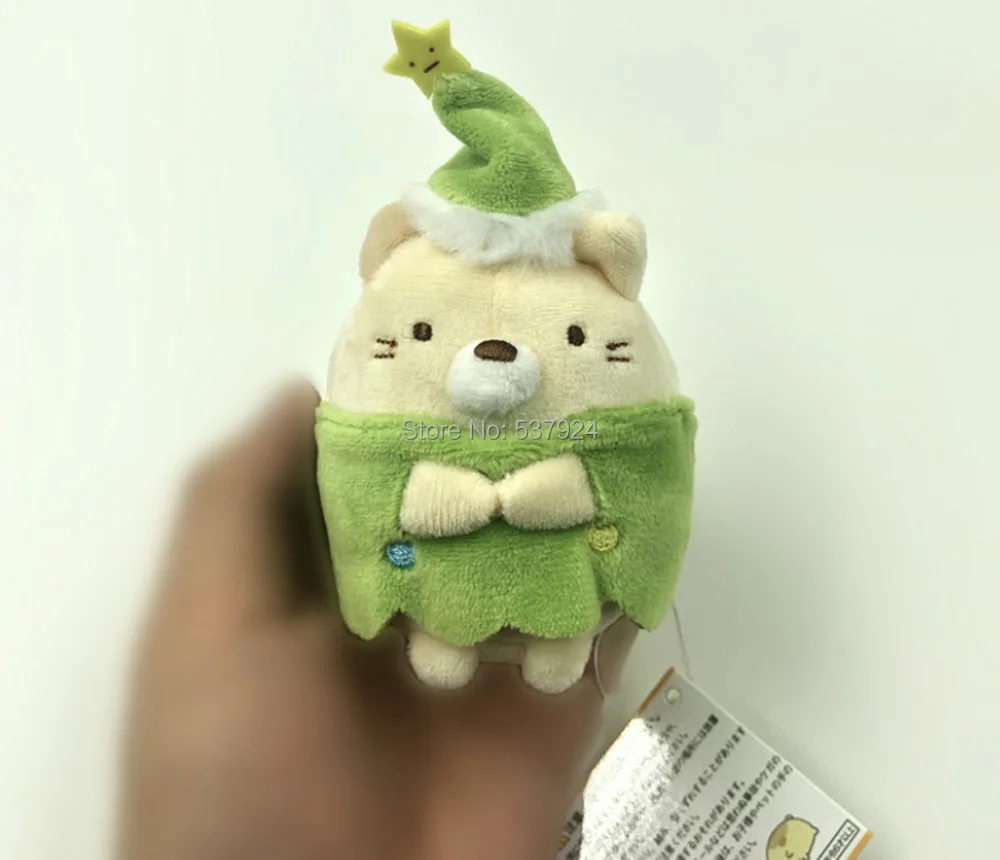 Новые 8 шт. Рождество версия Sumikko Gurashi плащ красный Кепки 3 5 &quot9 см Брелок-плюшевая