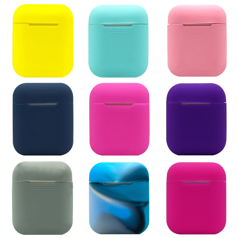 Портативный Ультратонкий чехол для Air Pods мягкий силиконовый Airpods противоударный